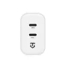 Carregador de parede Tactical Base Plug Dual 40W branco GaN