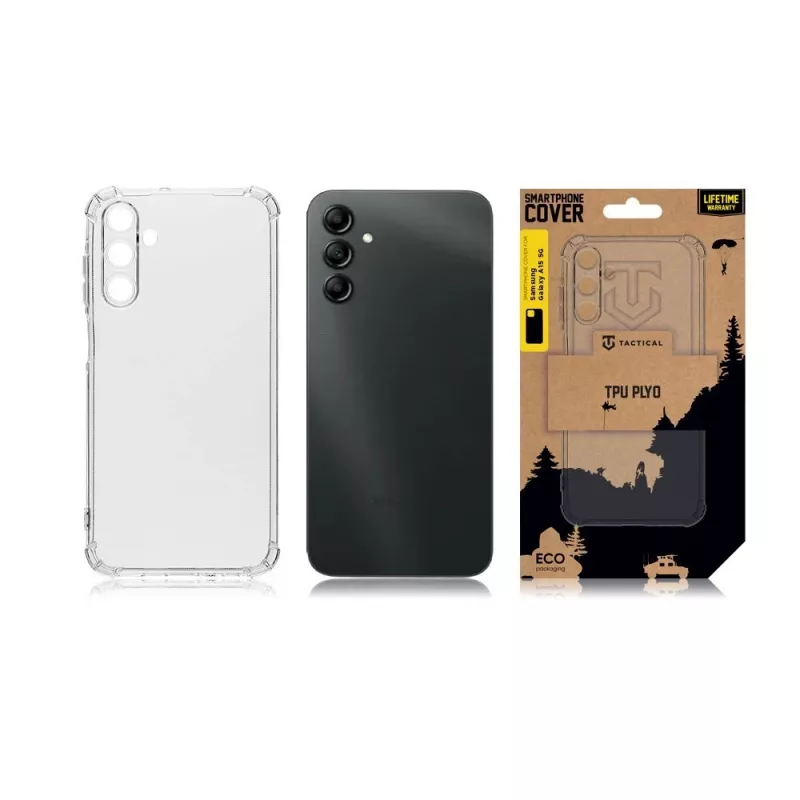Capa traseira tática TPU Plyo para Samsung Galaxy A15 5G transparente