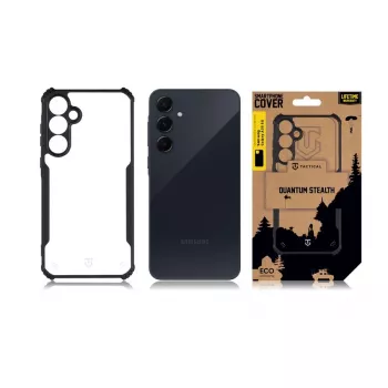 Capa traseira tática Quantum Stealth Galaxy A35 5G transparente/preto