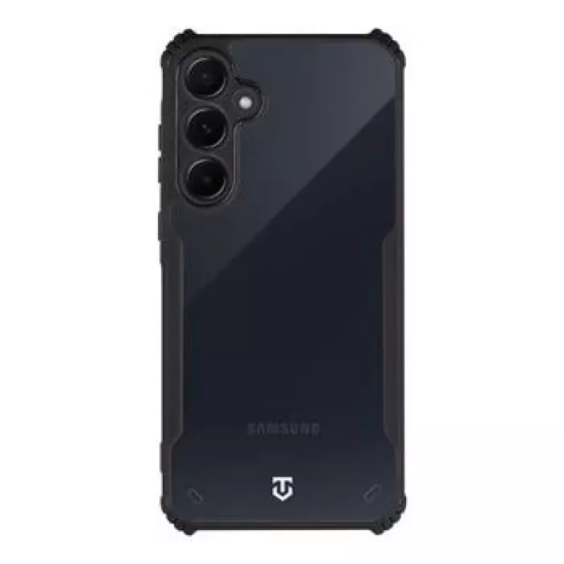Capa traseira tática Quantum Stealth Galaxy A55 5G transparente/preto