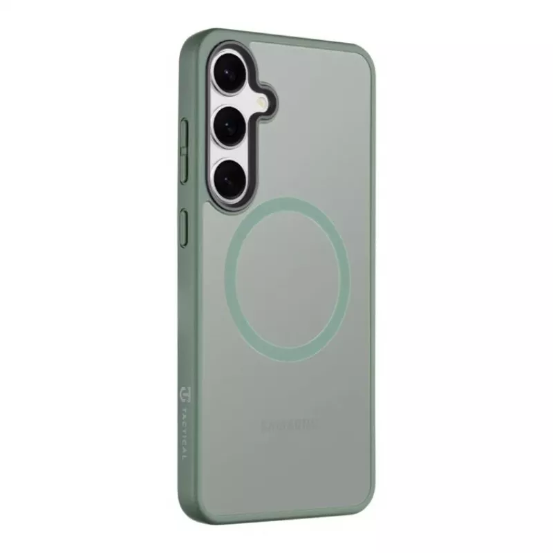 Capa traseira tática MagForce Hyperstealth Galaxy S24+ verde-floresta