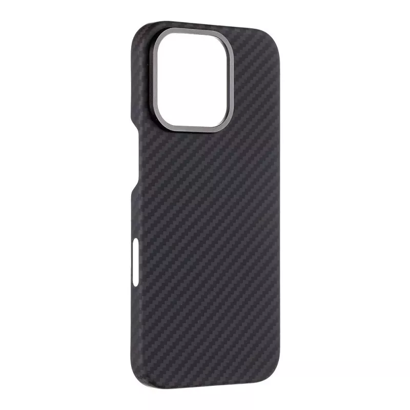 Capa traseira tática MagForce Aramid para iPhone 16 Pro preta