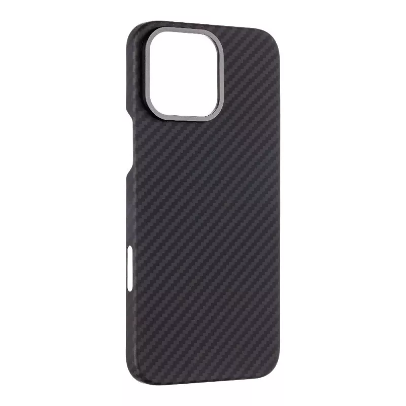 Capa traseira tática MagForce Aramid para Apple iPhone 16 Pro Max preta