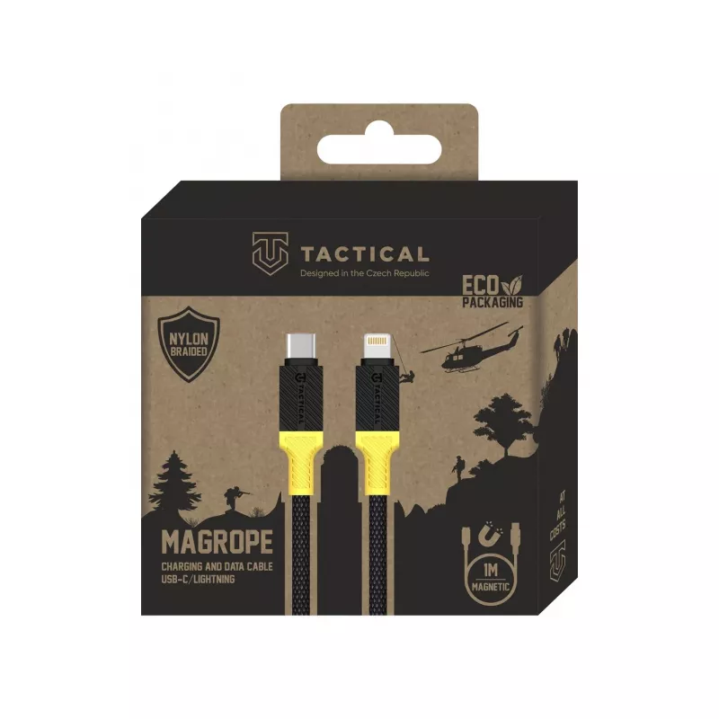 Cabo tático MagRope USB-C/Lightning preto/amarelo - Digital/Data