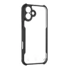 Capa traseira tática Quantum Stealth iPhone 16 Plus transparente/preto