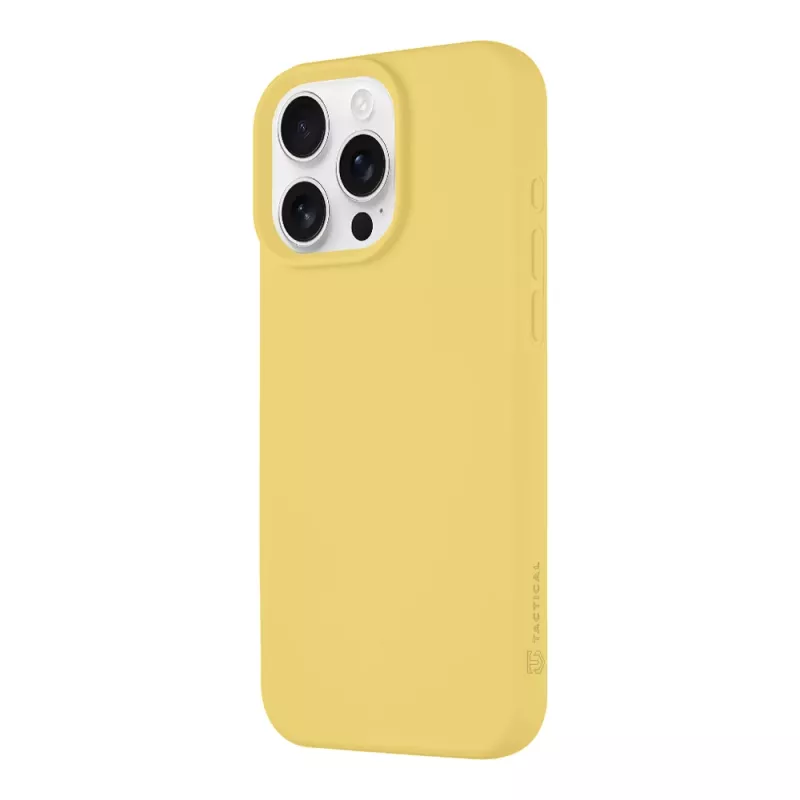 Capa traseira tática MagForce Velvet Smoothie para iPhone 16 Pro Max - amarelo-banana