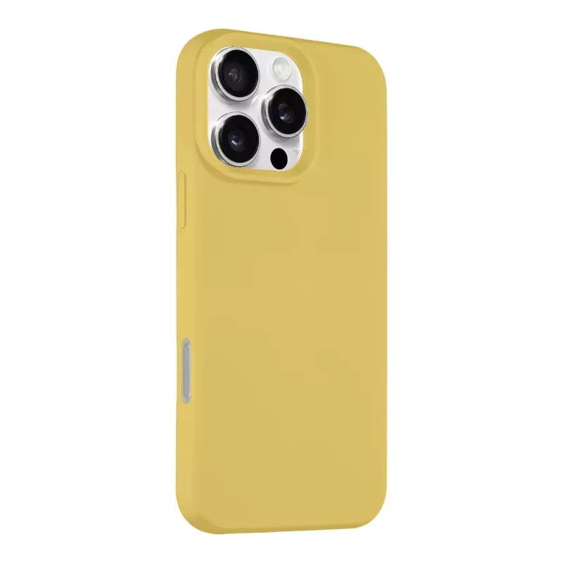 Capa traseira tática MagForce Velvet Smoothie para iPhone 16 Pro Max - amarelo-banana