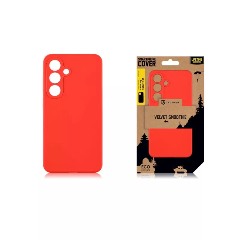 Capa traseira Tactical Velvet Smoothie para Samsung Galaxy S25 - Chilli Red