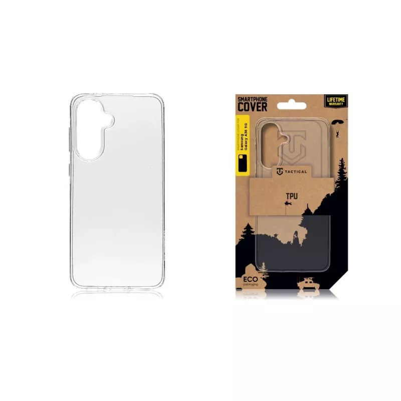 Capa traseira Tactical TPU para Samsung Galaxy A36 5G transparente