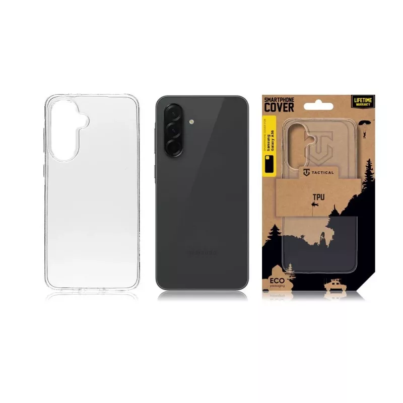 Capa traseira Tactical TPU para Samsung Galaxy A36 5G transparente