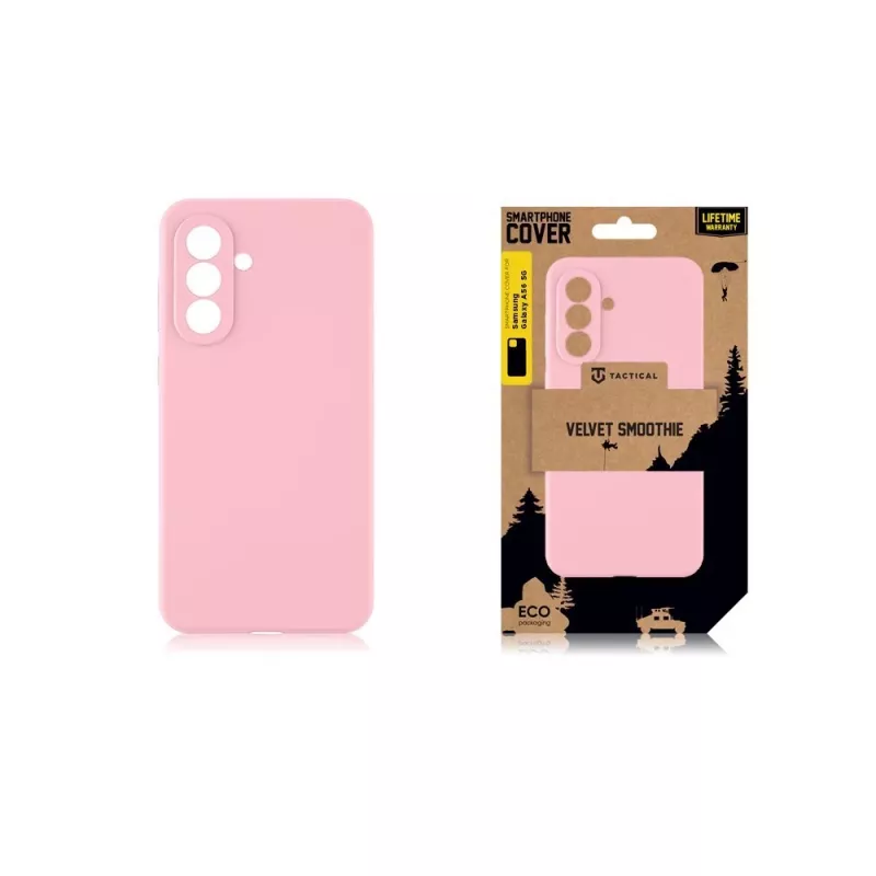 Capa traseira tática Velvet Smoothie para Samsung Galaxy A56 5G Pink Panther