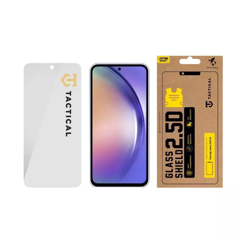 Película de vidro tática Glass Shield 2.5D para Samsung Galaxy A56 5G transparente