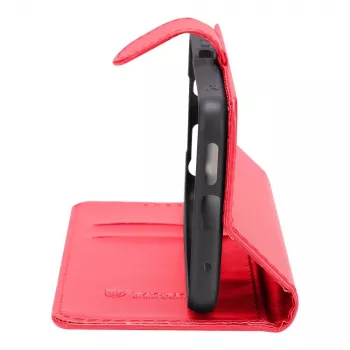 Capa tipo livro tática Field Notes para Samsung Galaxy A26 5G vermelho