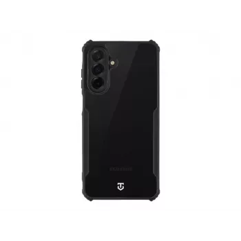 Capa traseira tática Quantum Stealth para Samsung Galaxy A26 5G, transparente/preto
