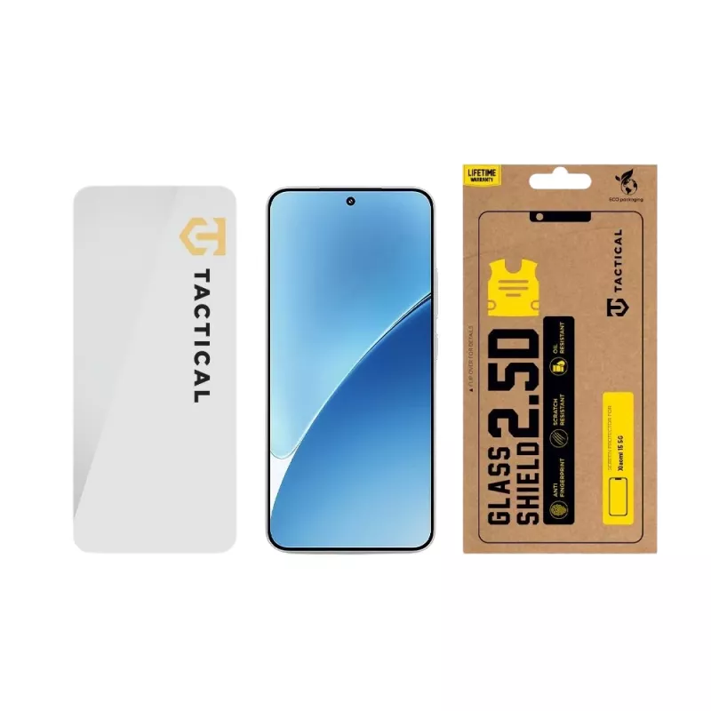 Película de vidro tática Glass Shield 2.5D para Xiaomi 15 5G transparente