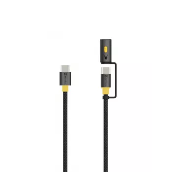 Cabo tático Stinger USB-C/USB-C preto