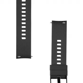 Pulseira de silicone tática de libertação rápida 20mm preto