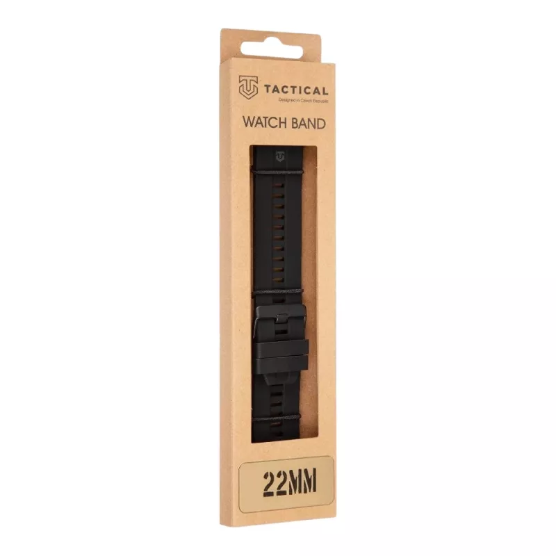 Pulseira de silicone tática de libertação rápida 22mm preto