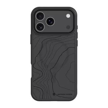 Capa traseira tática MagForce Hyperstealth Sika para Apple iPhone 17 Pro Max, Asphalt