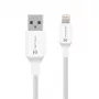 Cabo tático Stitch Thread USB-A/Lightning branco - cabo - digital/dados