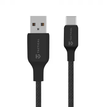 Cabo tático Stitch Thread USB-A/USB-C preto - cabo - digital/dados