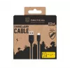 Cabo tático Stitch Thread USB-A/USB-C preto - cabo - digital/dados