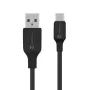 Cabo tático Stitch Thread USB-A/USB-C preto - cabo - digital/dados