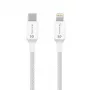 Cabo tático Stitch Thread USB-C/Lightning branco - cabo - digital/dados