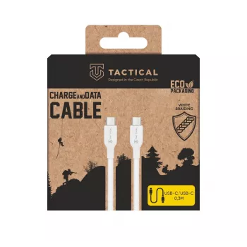 Cabo tático Stitch Thread USB-C para USB-C 1,2m branco