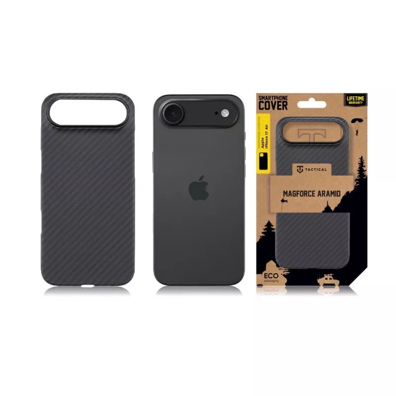 Capa traseira tática MagForce Aramid para iPhone Air preto