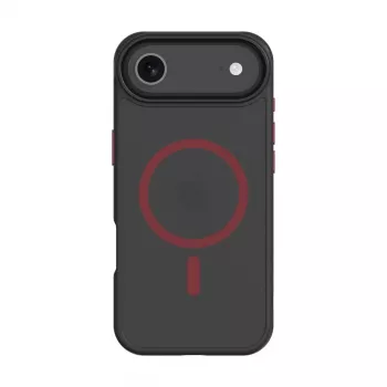 Capa traseira tática MagForce Hyperstealth 2.0 para iPhone Air, preto/vermelho