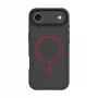 Capa traseira tática MagForce Hyperstealth 2.0 para iPhone Air, preto/vermelho
