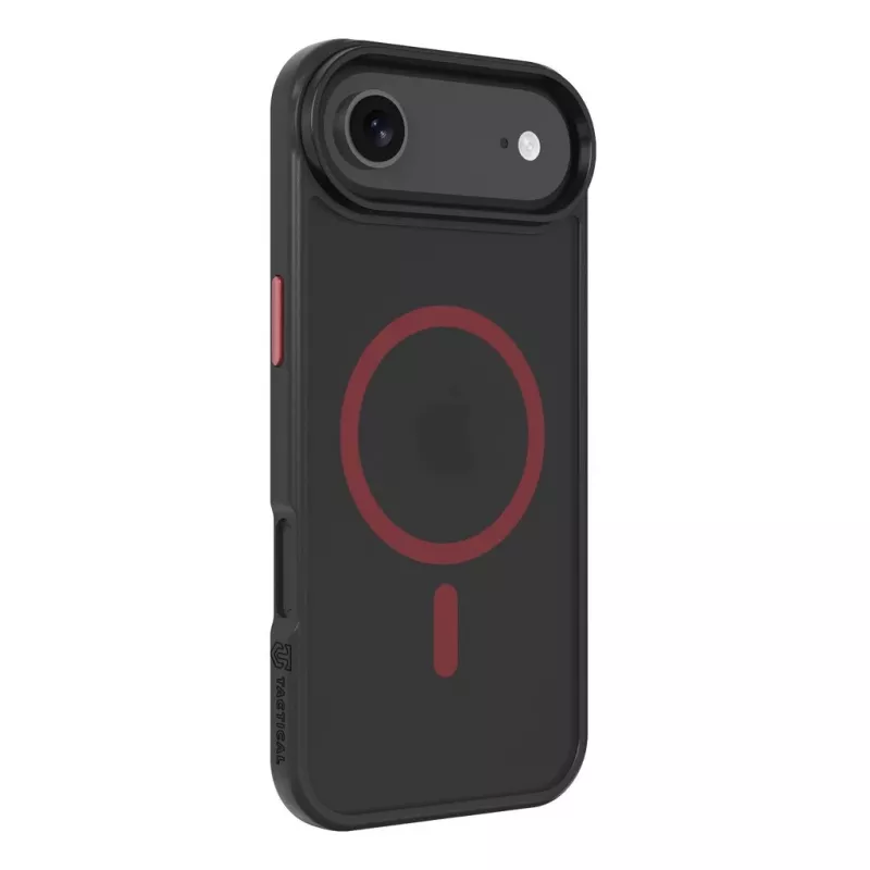 Capa traseira tática MagForce Hyperstealth 2.0 para iPhone Air, preto/vermelho