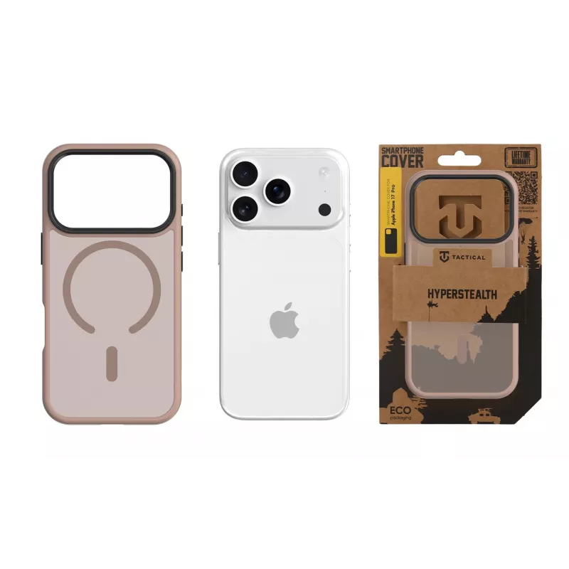 Capa traseira tática MagForce Hyperstealth para iPhone 17 Pro - Stealth Black