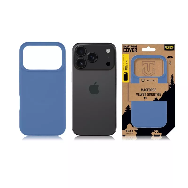 Capa traseira tática MagForce Velvet Smoothie para iPhone 17 Pro - Avatar Grey