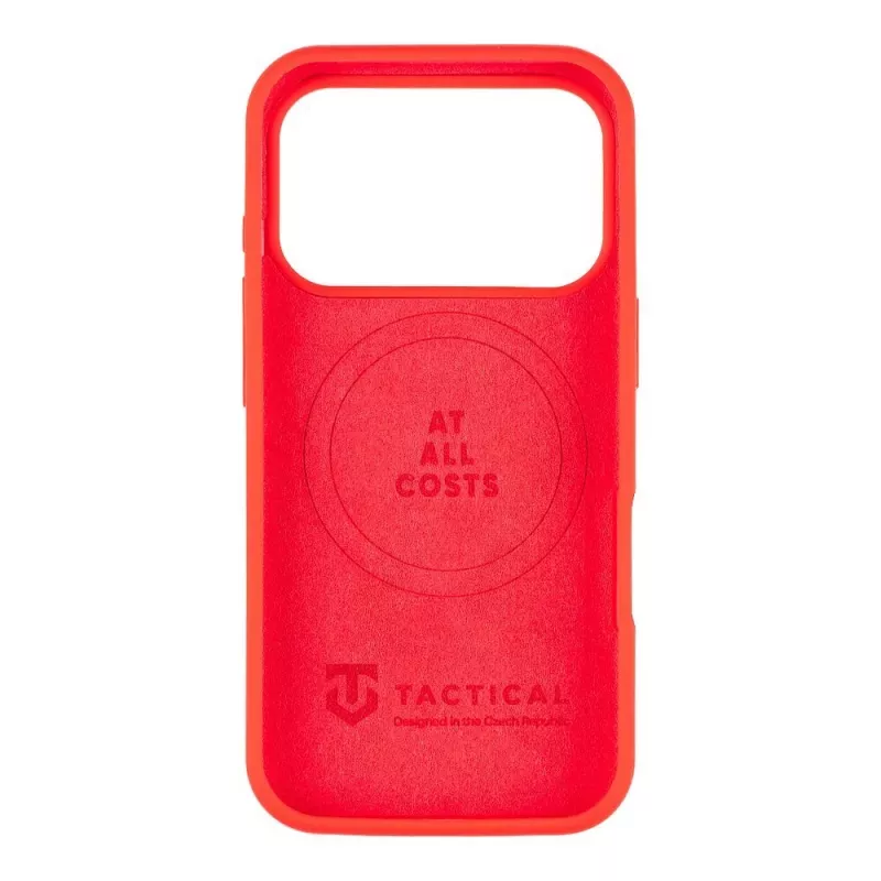 Capa traseira tática MagForce Velvet Smoothie para iPhone 17 Pro - Chilli Red