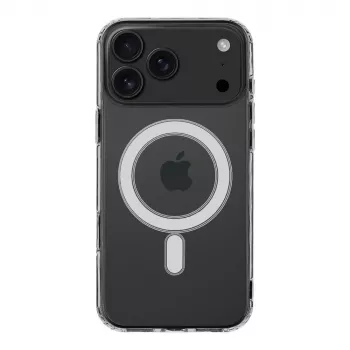 Capa traseira tática MagForce para iPhone 17 Pro Max, transparente