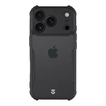 Capa traseira tática Quantum Stealth iPhone 17 Pro transparente/preto