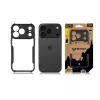 Capa traseira tática Quantum Stealth iPhone 17 Pro transparente/preto