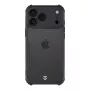 Capa traseira tática Quantum Stealth para Apple iPhone 17 Pro Max transparente/preto