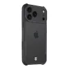 Capa traseira tática Quantum Stealth para Apple iPhone 17 Pro Max transparente/preto