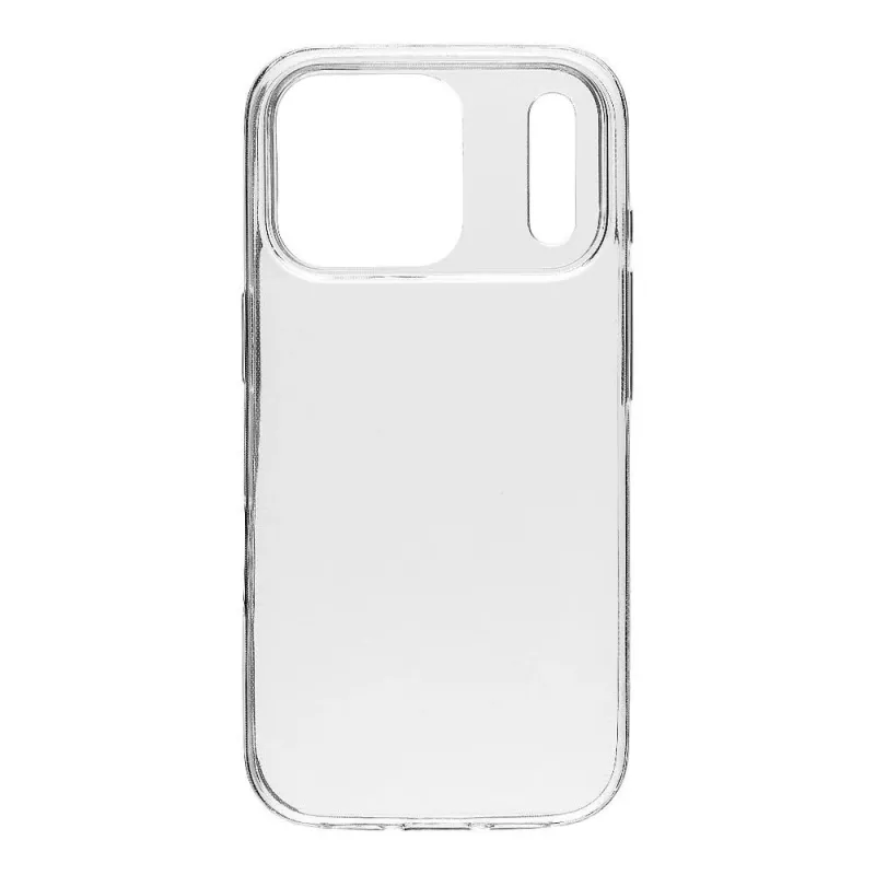 Capa traseira tática TPU para Apple iPhone 17 Pro transparente
