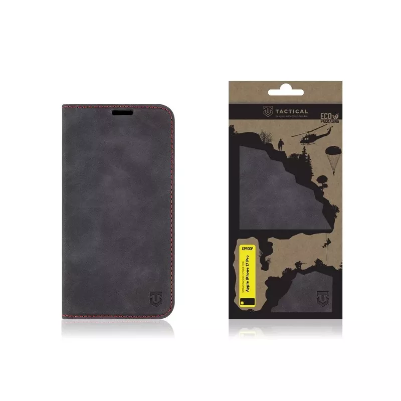 Capa tipo livro tática Xproof iPhone 17 Pro Black Hawk preto