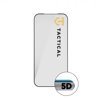 Tactical Glass Shield 5D para iPhone 17 Pro preto