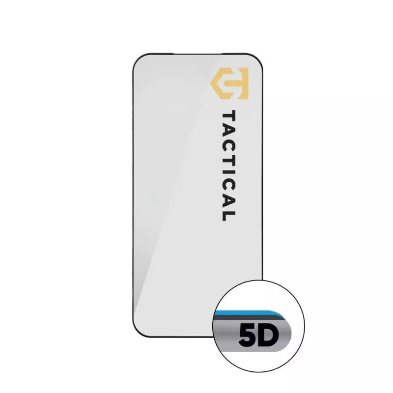 Tactical Glass Shield 5D para iPhone 17 Pro Max preto