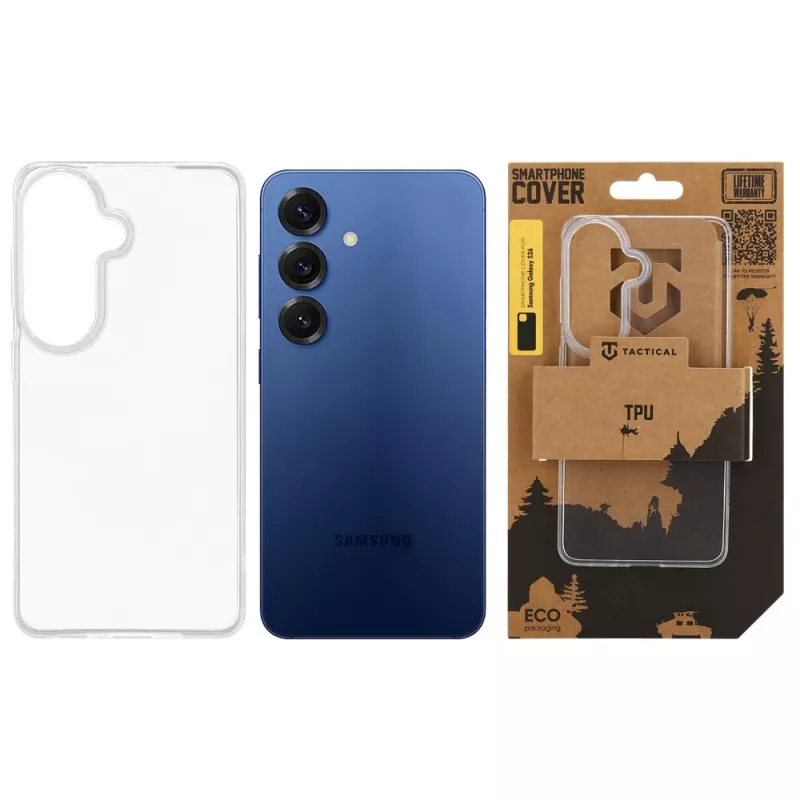 Capa traseira TPU Tactical para Samsung Galaxy S26 transparente