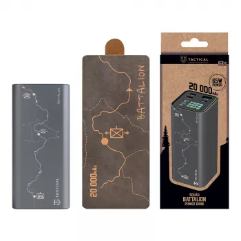 Power bank tática Squad Battalion 65W 20000mAh