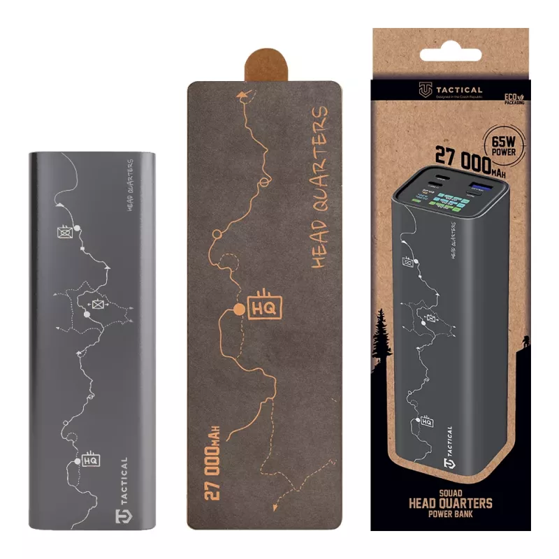 Power bank tática Squad Head Quarters 65W 27000mAh