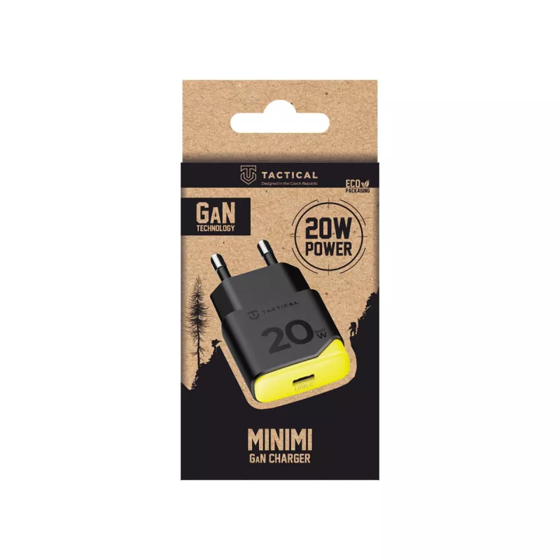 Tactical Minimi GaN 20W carregador USB-C preto
