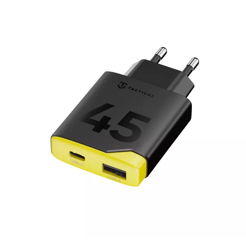 Tactical Minimi GaN 45W carregador de parede CA USB-C preto